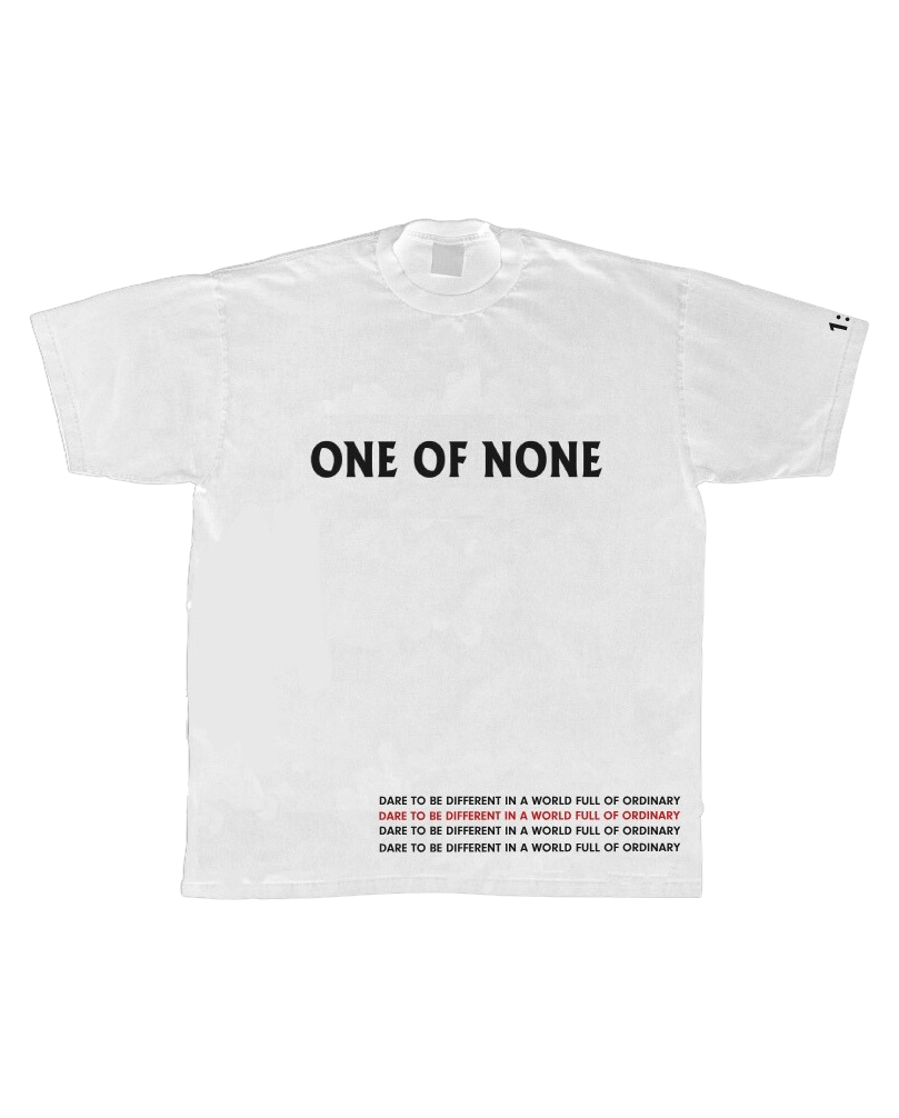 White "1:0" Distressed Shirt
