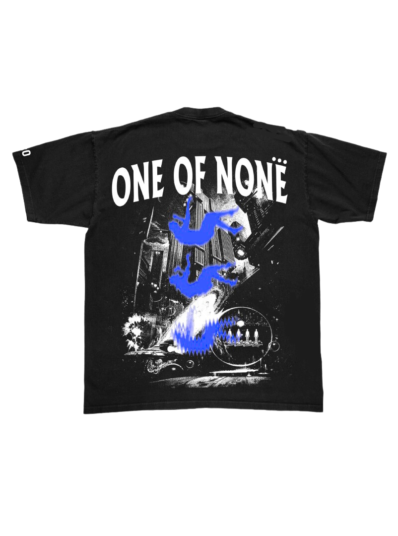 Black "1:0" Distressed Shirt